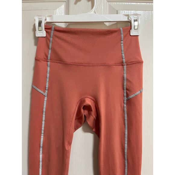 Free People Movement You’re A Peach Leggings Size XS 7/8 Length Running Lounge - Picture 6 of 15
